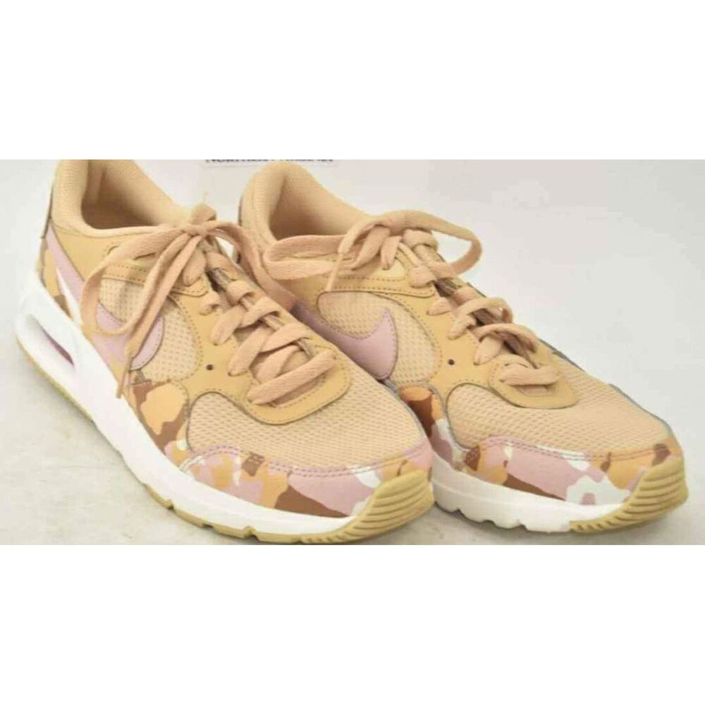 Nike Air Max Shoes Sesame Pink Tan Camo Sneakers Tennis Shoes Women Size 8.5
